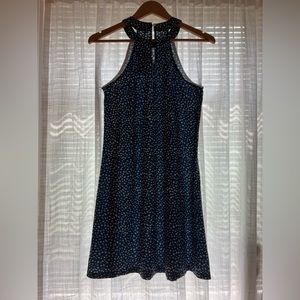 Blue and White halter style dress